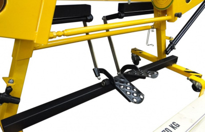 Ножной привод прижимной балки